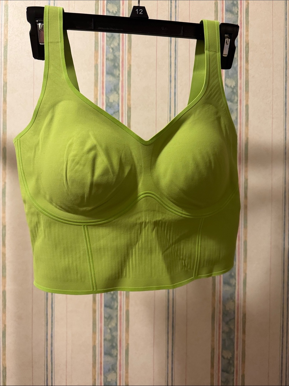 Everyday Comfort Longline Bralette in Neon Lime